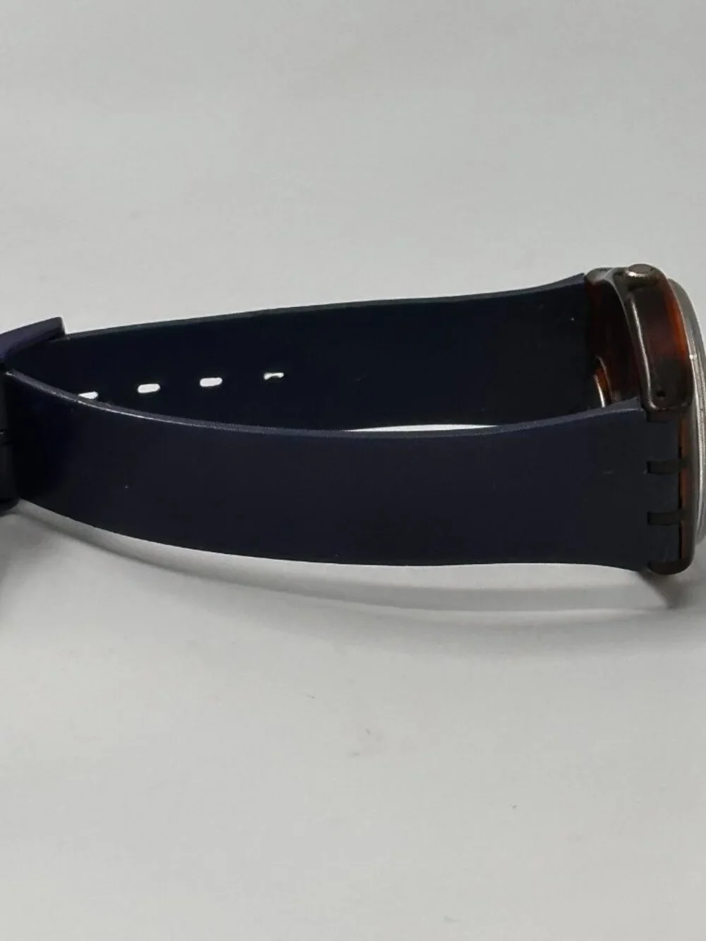 Swatch Lazuli Watch Men 33mm Blue Dial Swiss GF101 New Battery 9